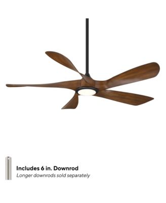 WAC Smart Fans Swirl 5 54in Selectable 2700-3000-4000-5000K LED Indoor or Outdoor Smart Home Ceiling Fan