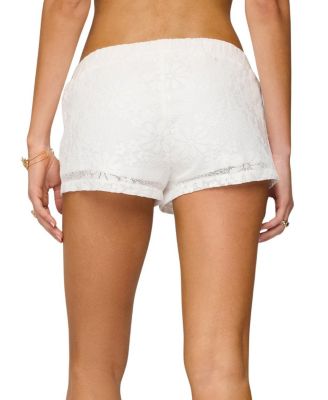 Arlie Floral Texured Sheer Shorts
