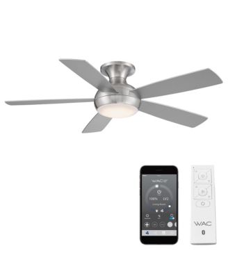Smart Fans Odyssey 52in 3000K LED Indoor or Outdoor Flushmount Smart Compatible Ceiling Fan