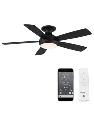 Smart Fans Odyssey 52in 3000K LED Indoor or Outdoor Flushmount Smart Compatible Ceiling Fan