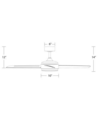 Smart Fans Mod 54in 3000K LED Indoor or Outdoor Smart Home Ceiling Fan
