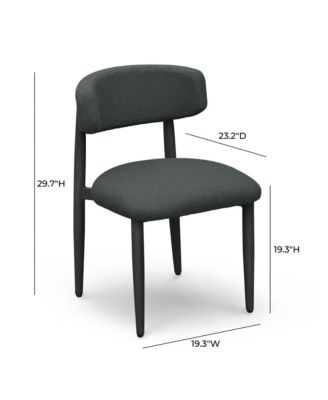 Annika Textured Fabric Outdoor Dining Chair