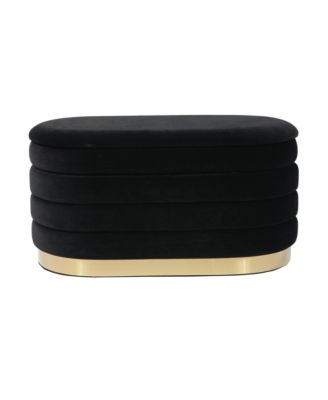 Lillian Velvet Storage Bench