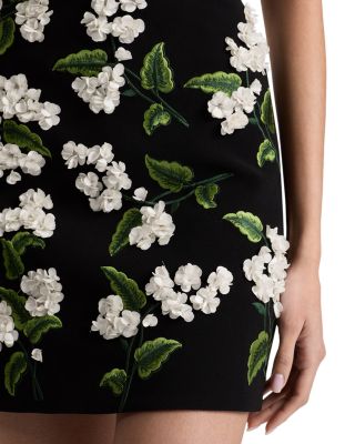 Velia Embellished Strapless Mini Gown