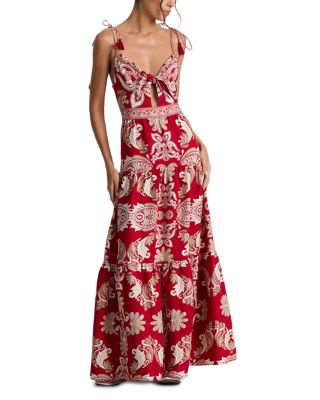 Minka Tie Front Maxi Dress