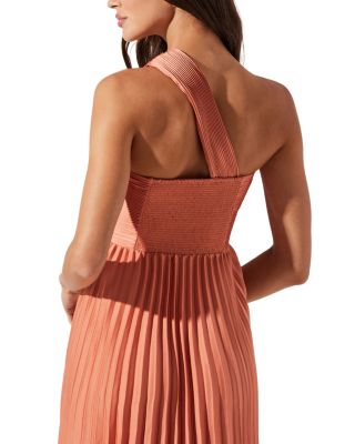 Rasya One Shoulder Pleated Maxi Dress