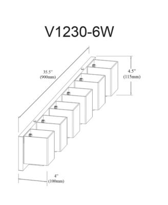 Verona 6 Light Vanity Light