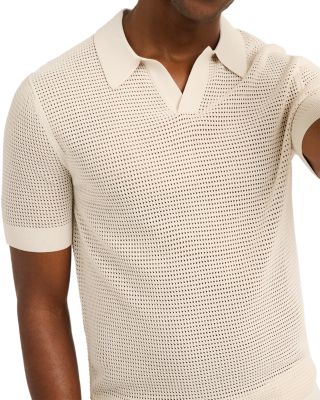 Mesh Knit Polo Shirt
