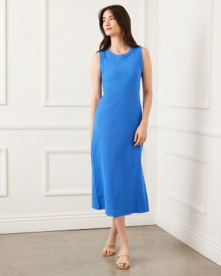Sleeveless Ribbed Column Dress