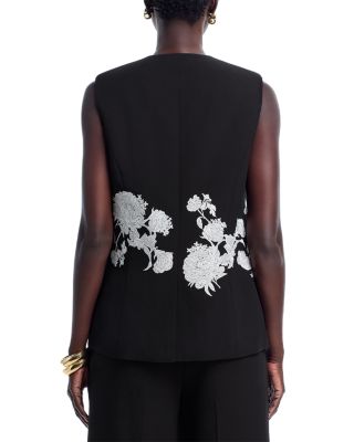 Isla Embroidered Sleeveless Jacket