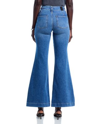 Rosalya High Rise Flare Jeans in Navy 1