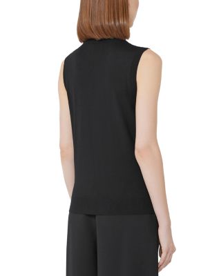 Slalom Mock Neck Wool Top