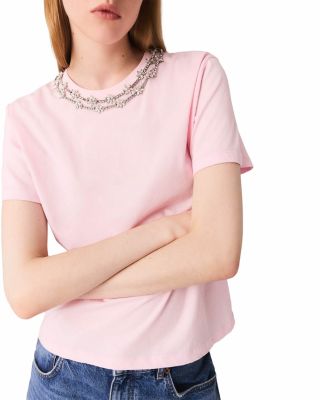 Short Sleeve Jewel Neck Tee