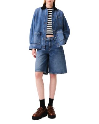 Faded Denim Jacket & Bermuda Shorts 