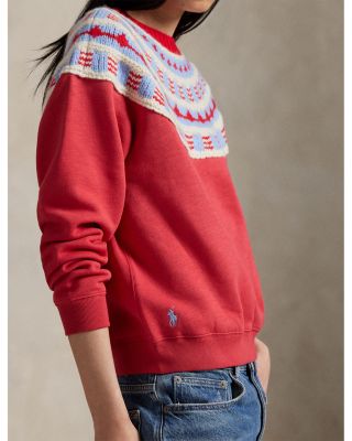 Knit Yoke Fleece Crewneck