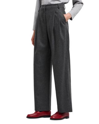 Emporio Armani - Wool Blend Pleated Pants