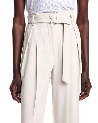 Enver Satin Pleated Pants