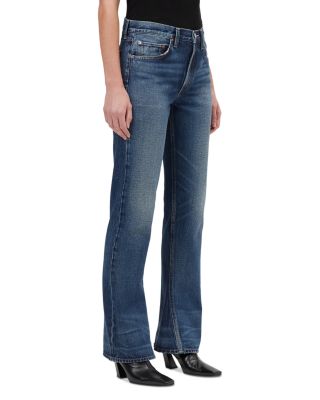 Mid Rise Kick Boot Jeans in Stencil