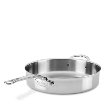 ProBond Luxe 5 Quart Professional Clad Stainless Steel Saute Pan with Lid
