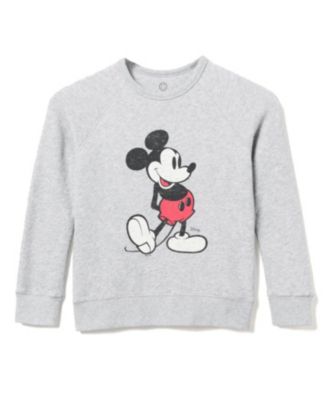 Junk Food Clothing - Unisex Classic Mickey Raglan Fleece Sweatshirt - Little Kid, Big Kid