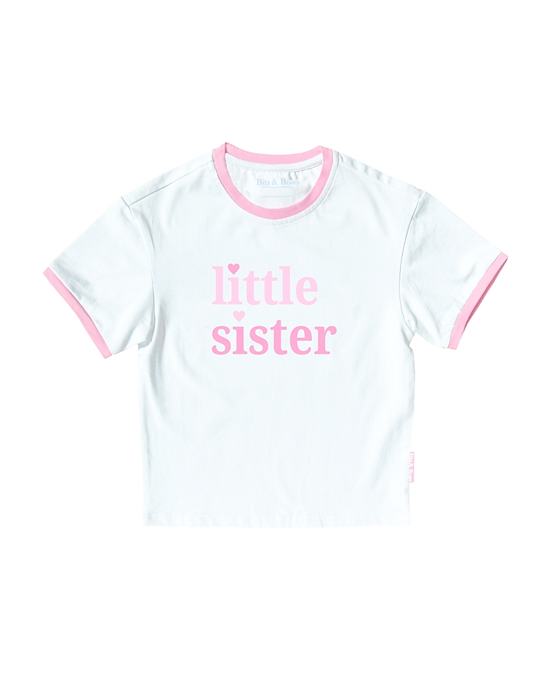 Bits & Bows Girls' Little Sister Crewneck T-shirt - Little Kid