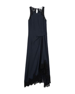 Petites Anais Lace Draped Dress