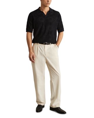 Aztek Slim Fit Jacquard Knit Polo