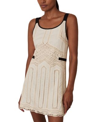 REISS - Charlotte Crochet Mini Dress