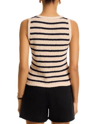 Sade Striped Sleeveless Sweater