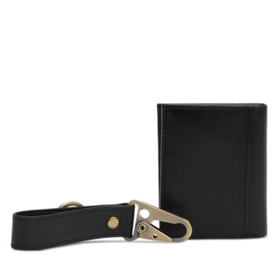 Brunton Leather Wallet &amp; Key Fob Gift Set