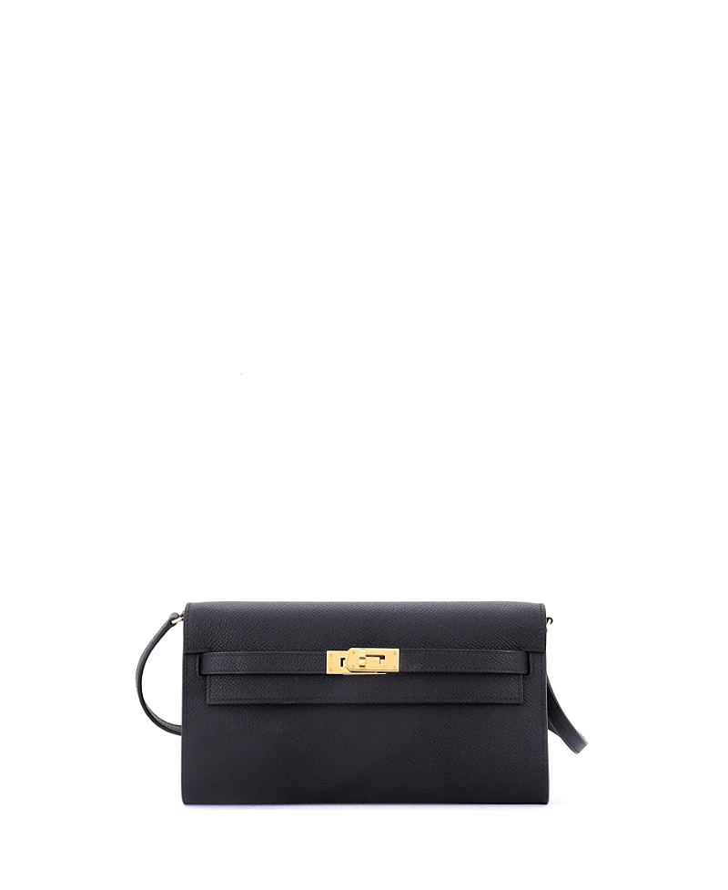 Pre-owned Pre-owned Hermes Hermes Kelly To Go Wallet Epsom In Black