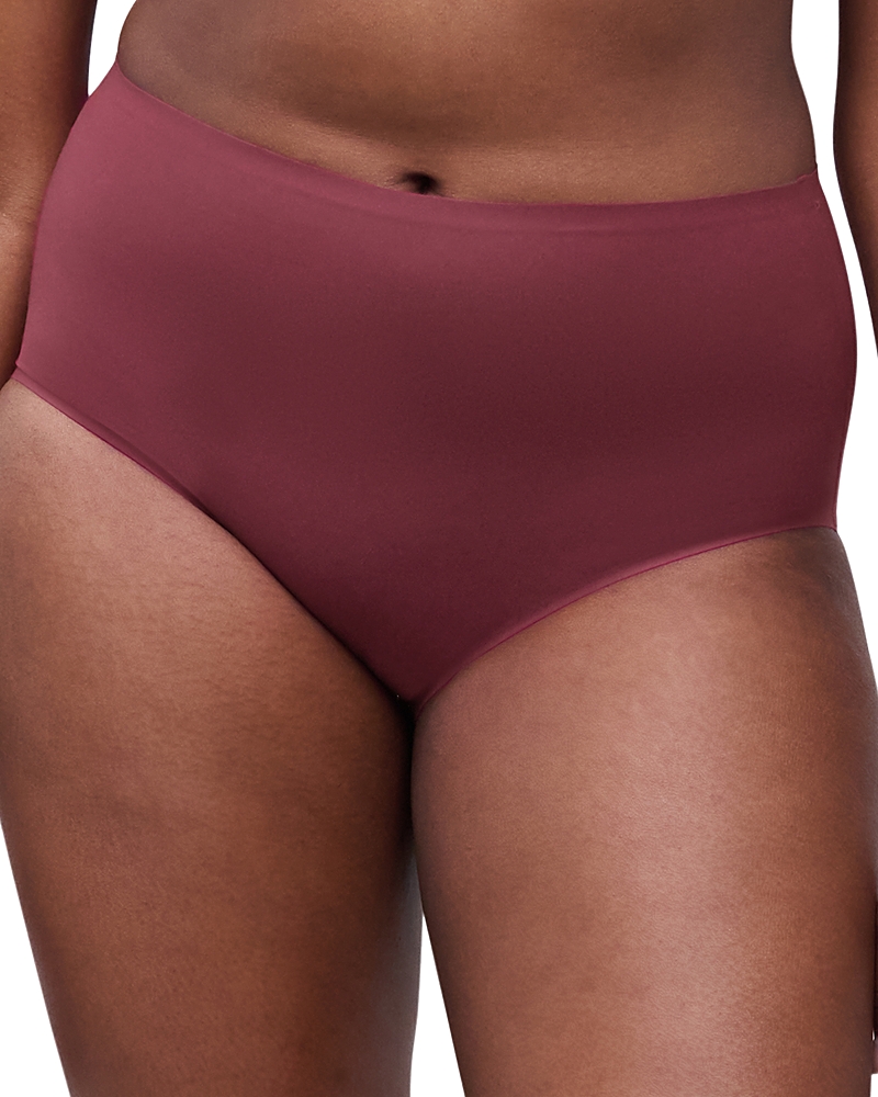 Chantelle Soft Stretch One-size Seamless Briefs In Brown