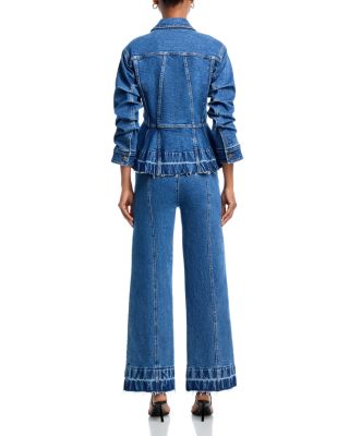 Dorothea Wide Leg Jeans in Saphire