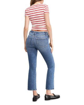Good Legs Cropped Mini Bootcut Jeans in Indigo 917