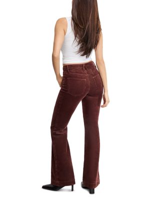 Good Legs Flare Corduroy Jeans in Walnut