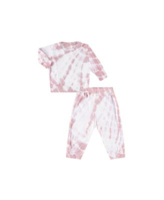  Unisex Rib Loungewear Set in Tie Dye - Baby