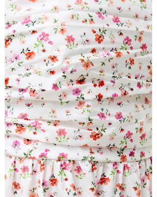 Nomi Cotton Strapless Midi Dress