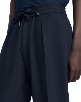 Straight Leg Drawstring Trousers