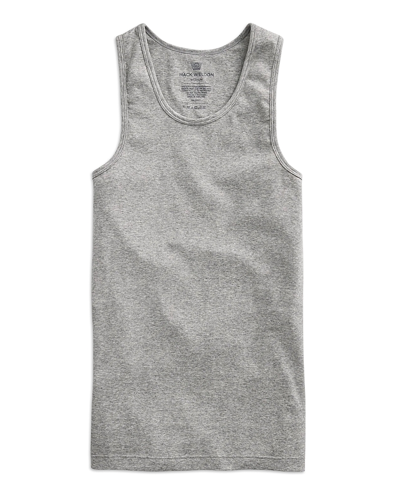 Mack Weldon 18-hour Ribbed Tank In Gray