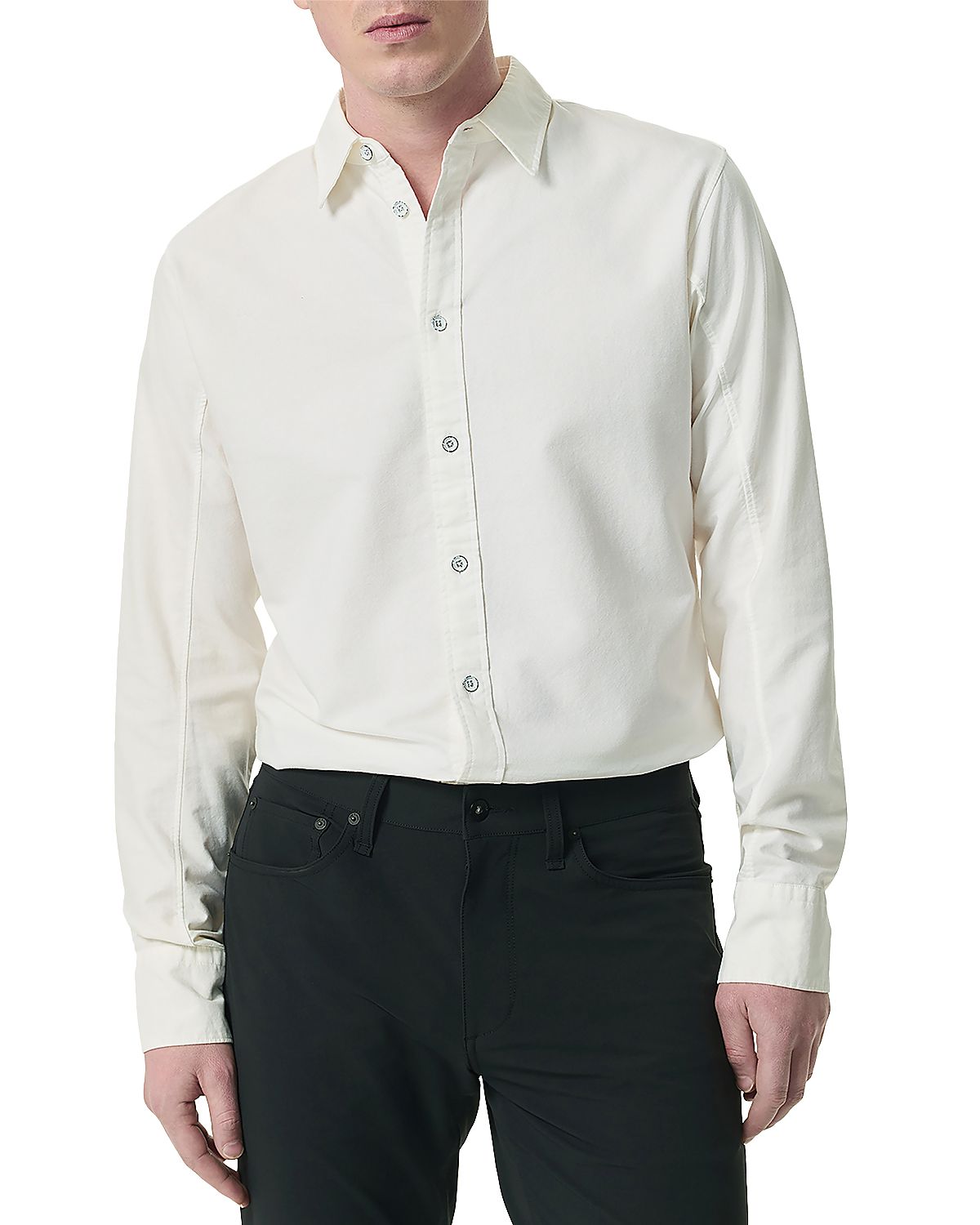 rag & bone Tomlin Stretch Dobby Button Front Shirt