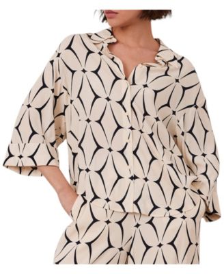  Women's Geo Print Resort Shirt