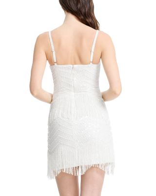 Anya Beaded Fringed Mini Dress