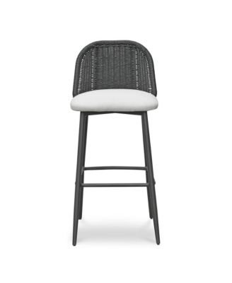  Alexa Rattan Performance Fabric Barstool