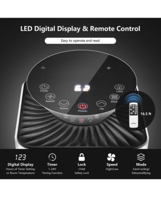 8000 BTU Portable Air Conditioner with Remote Control 3-in-1 Air Cooler with Drying