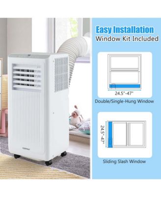  8000 BTU Portable 3-in-1 Freestanding Air Conditioner with Dehumidifier 5000 BTU