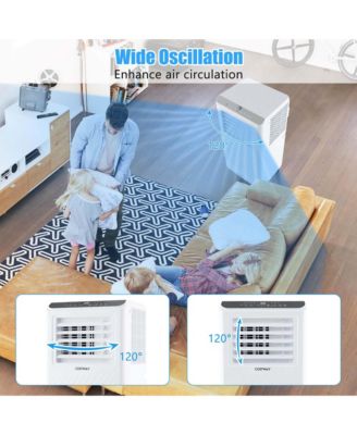  6500 BTU(10000 BTU ASHRAE) Portable Air Conditioner 3-in-1 Freestanding Air Cooler with Dehumidifier