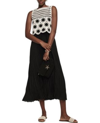 Mint Velvet - Women's Crochet Midi Dress