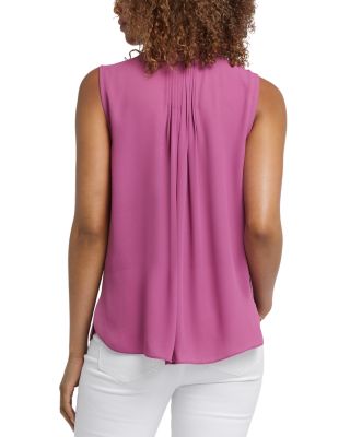 Sleeveless Pleat Back Blouse