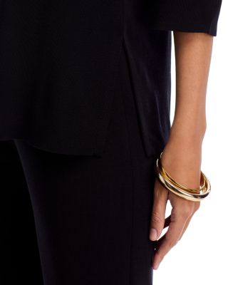 Jewel Neck 3/4 Sleeve Top