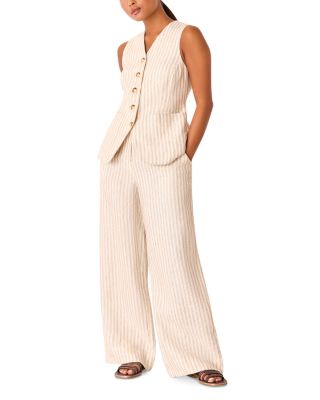 Linen Stripe Trousers